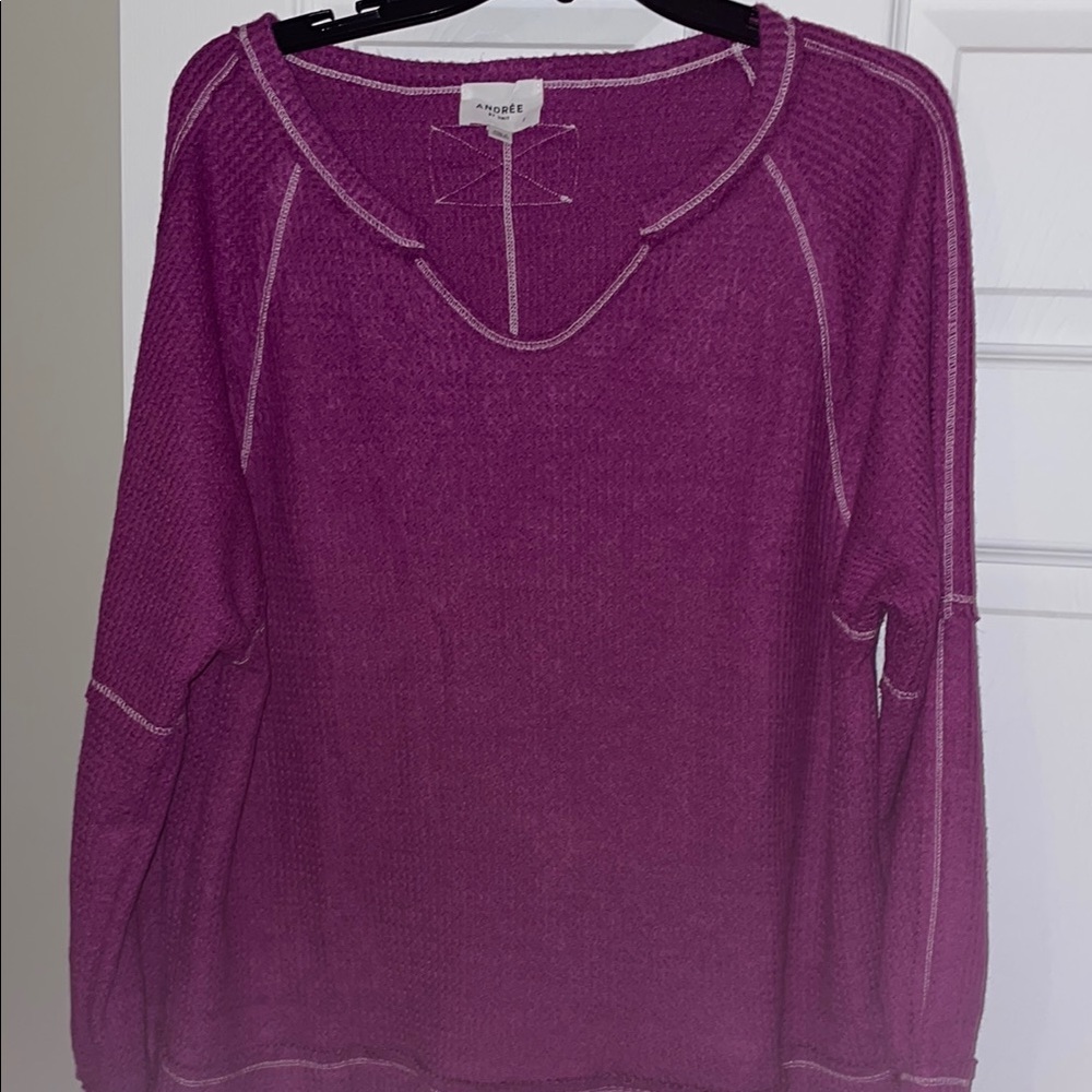 Andree Purple Raglan Longsleeve